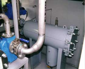 Pump c/w filter water separator