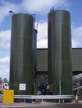 40,000 Litre Bunded Vertical Cylindrical Storage tank