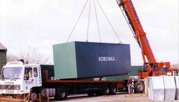 Schlumberger Tank being loaded