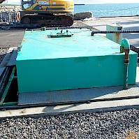 35,000L Bunded tank at Otternish Ferry Terminal with enclosed bunded unit fitted with rain skirt