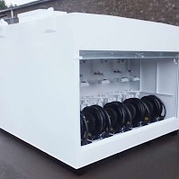 4,000L Bunded Tank with 5 Compartments